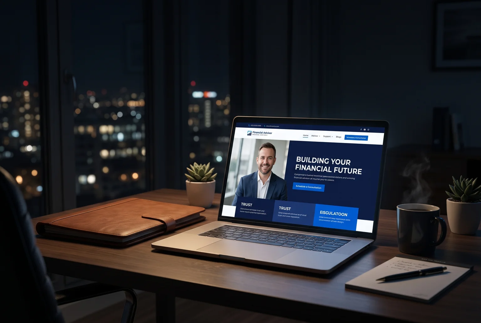 Long after the office lights go out, a well-built financial advisor website is still working the room.