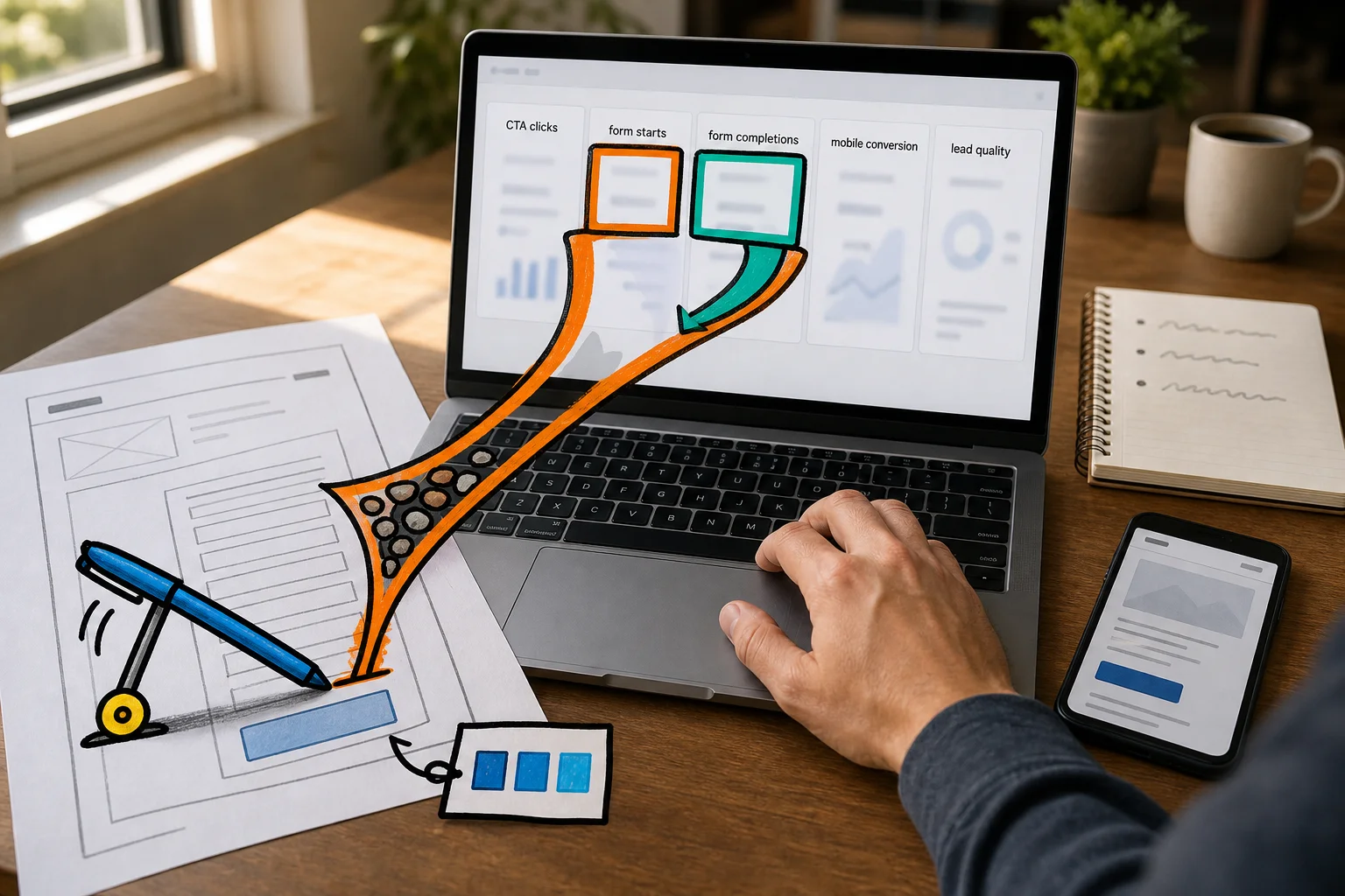 A useful dashboard points you toward the bottleneck, not just the easiest button color to argue about. A useful dashboard points you toward the bottleneck, not just the easiest button color to argue about.