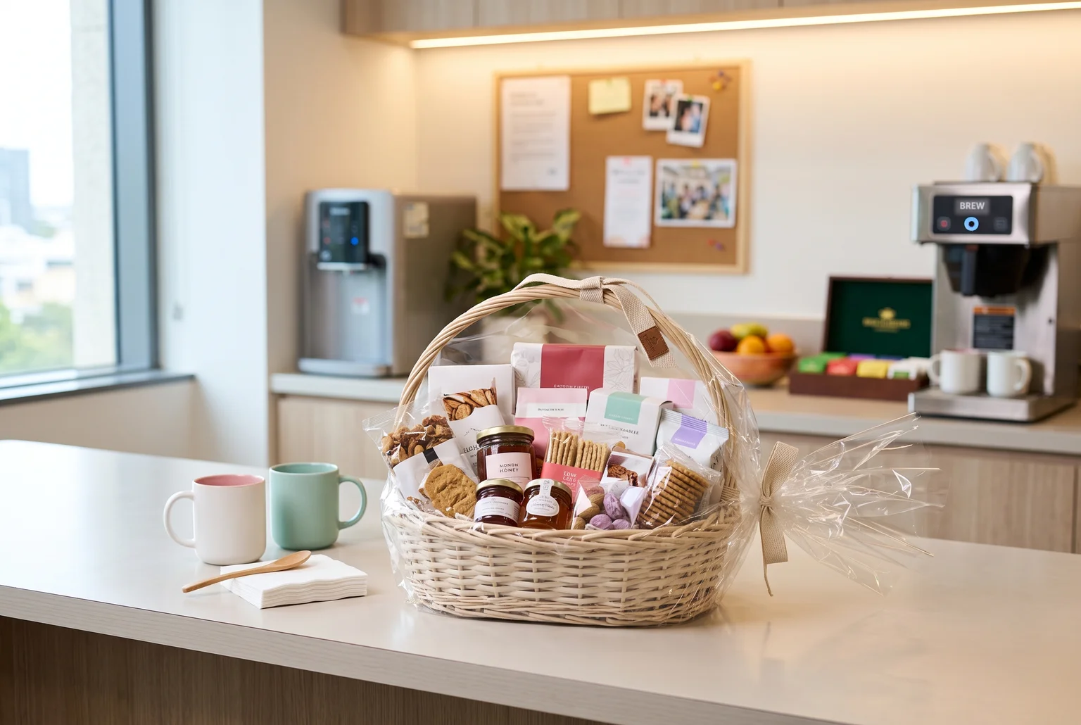 A basket that anyone in the office can reach into without hesitation is doing its job.