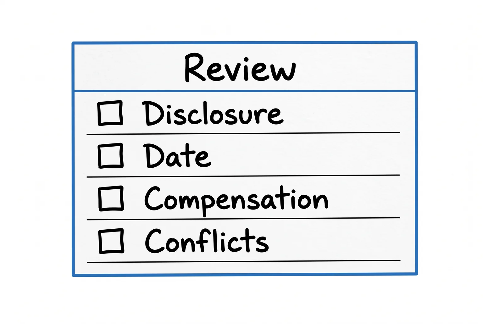 Every testimonial or endorsement needs its own pass through the same four checks before it goes live. Every testimonial or endorsement needs its own pass through the same four checks before it goes live.