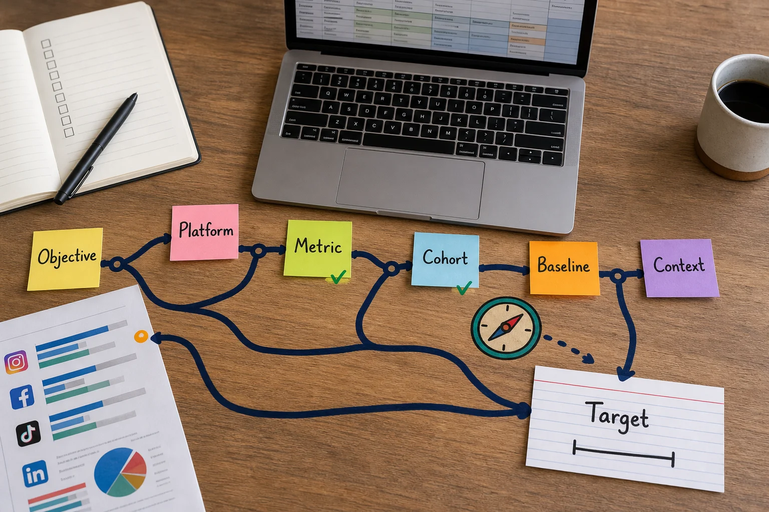 The right benchmark is a sequence of choices, not a number you grab because it looks official. The right benchmark is a sequence of choices, not a number you grab because it looks official.