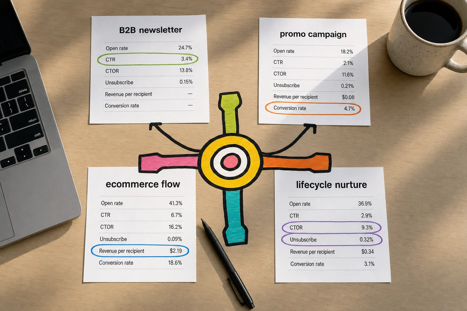 The best benchmark is not the broadest average, it is the comparison set that behaves most like your email. The best benchmark is not the broadest average, it is the comparison set that behaves most like your email.